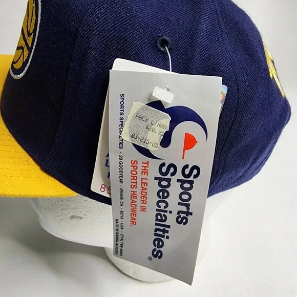 Indiana Pacers Letterman Sports Specialties Snapback Hat IP Big Logo Rare NEW - Picture 4 of 11